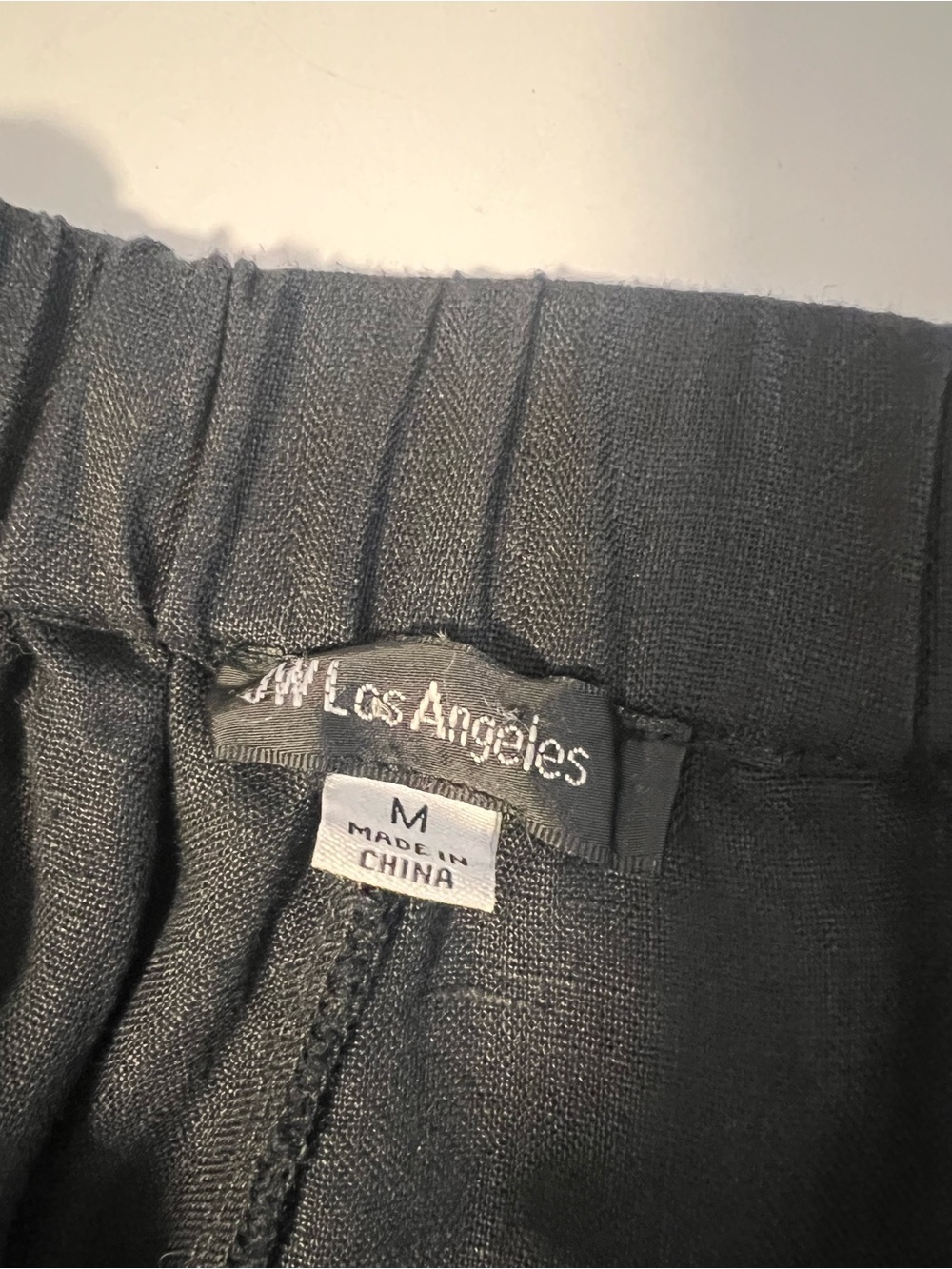 Johnny Was Maris Effortless Embroidered Linen Wide Leg Pant in Black Sz M - Picture 3 of 8